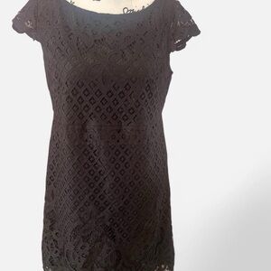 Elegant Black Lace Dress